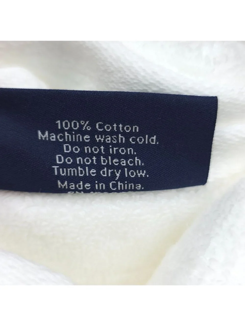 Brooks Brothers Set Of Two White Hand Towels 18x28 Inch Zero Twist 100% Cotton